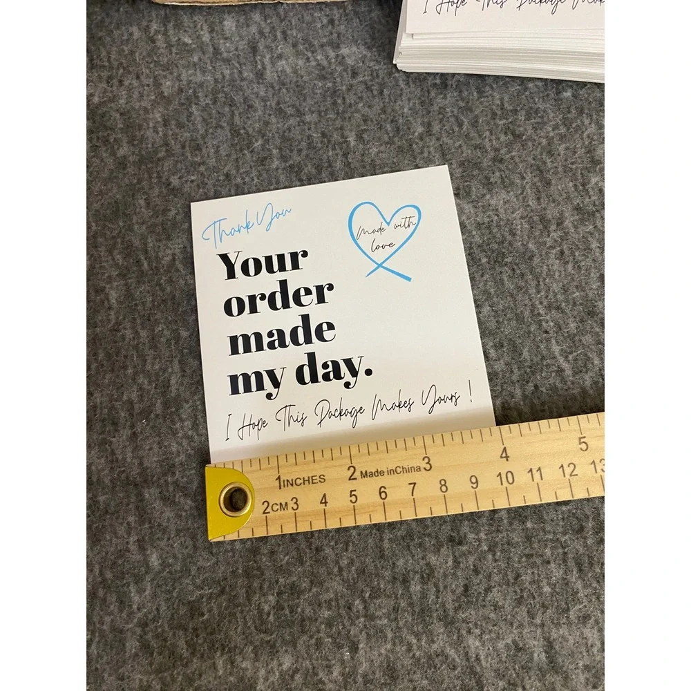 QualityVibe 120 Pack Small Business Thank You Cards 4x4 Square Ecommerce Notes
